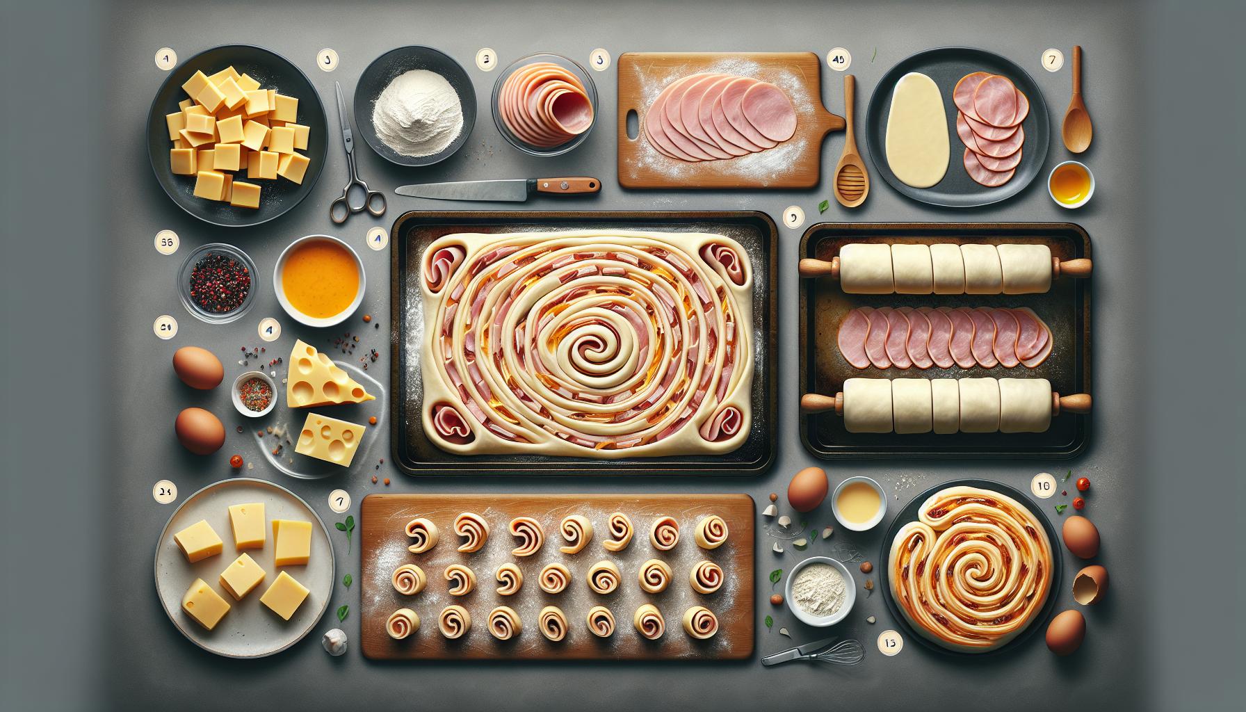 Cheese and Ham Whirls: A Savory Snack Everyone Loves 2 Delicious Cheese and Ham Whirl Recipes