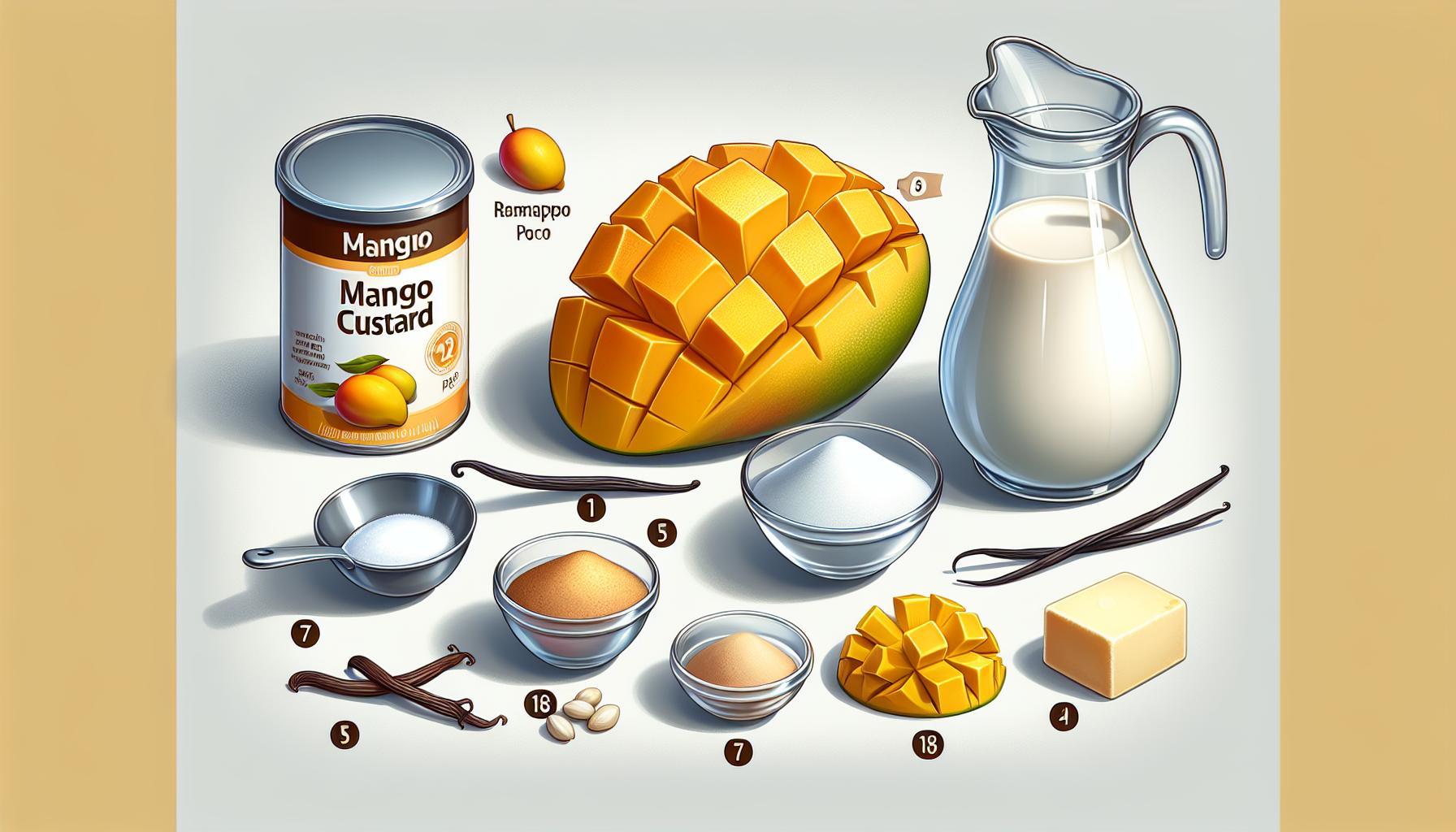 Mango Custard: Creamy and Refreshing Dessert 2 Understanding Mango Custard Ingredients