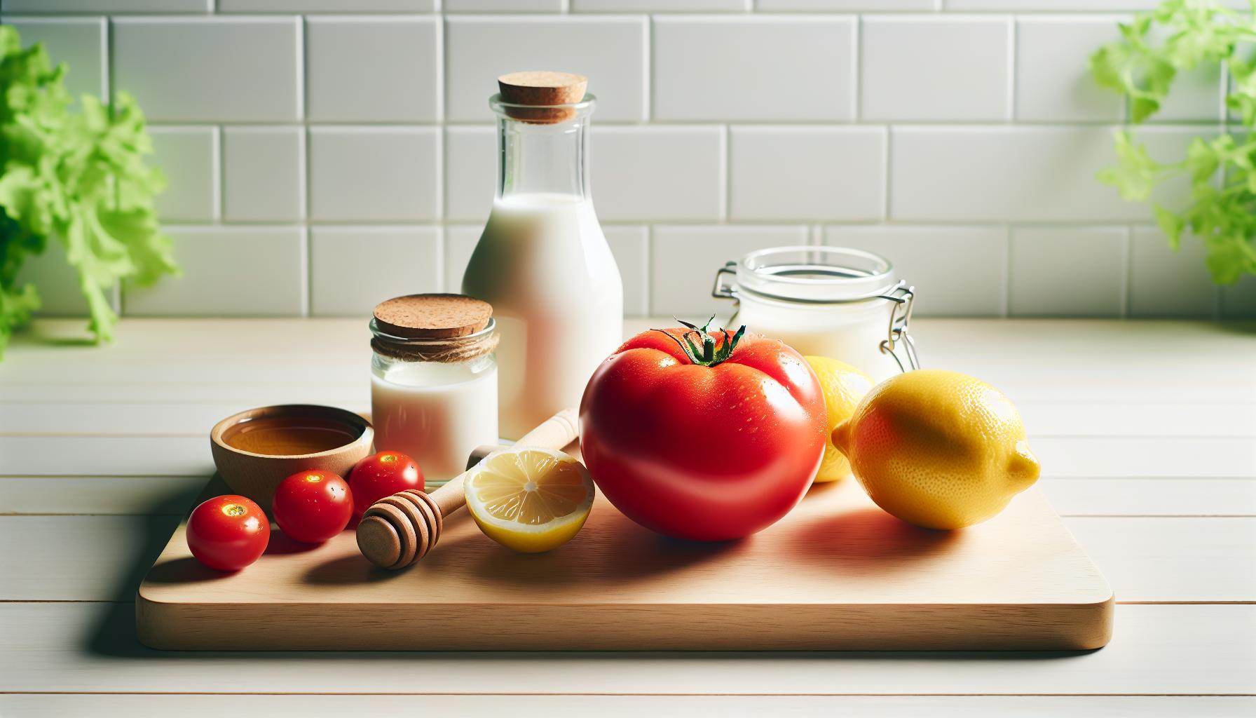 Homemade Organic Tomato Facial Masks: Easy DIY Recipes 3 Essential Ingredients for Tomato Facial Masks